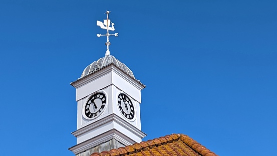 Typical church in a village on coast of Madeira island, Portugal