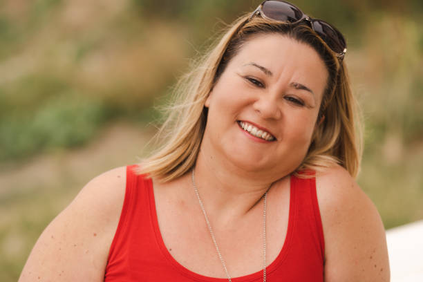istock Woman at peace with her weight 1429607572