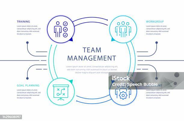 Team Management Infographic Design Stock Illustration - Download Image ...