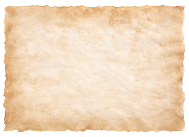 istock old parchment paper sheet vintage aged or texture isolated on white background 1429609611