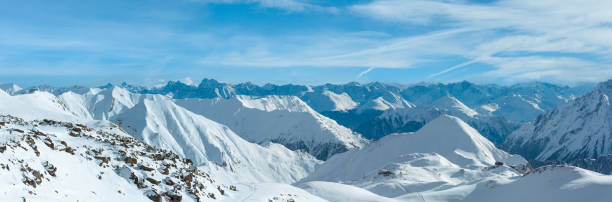 istock Silvretta Alps winter view (Austria). Panorama. 1429619289