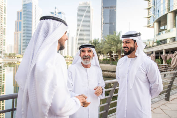 istock Group of businessmen in Dubai 1429621027