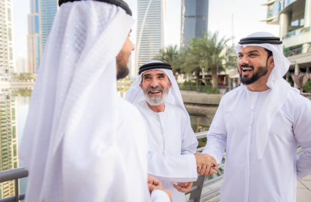 istock Group of businessmen in Dubai 1429621040