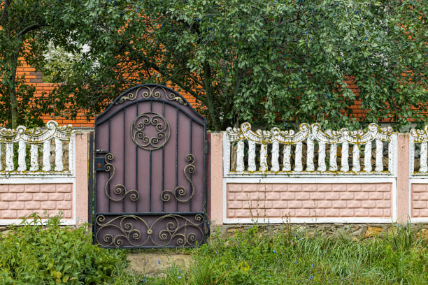 istock fence with a gate in the Partuguese style 1429625299