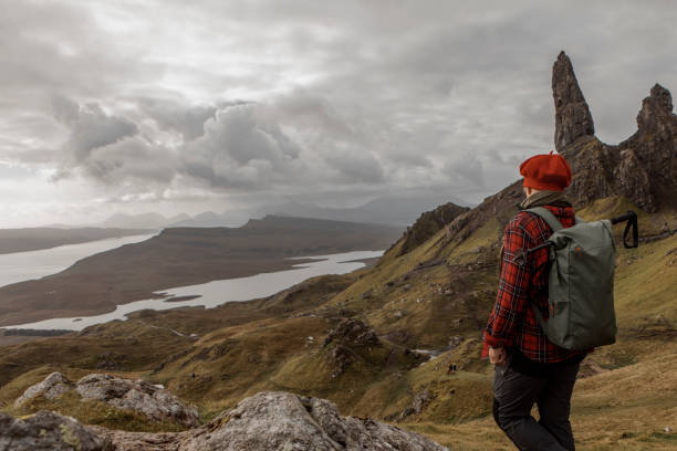istock Middle aged unknown female hiker enjoying the Scottish countryside 1429625631
