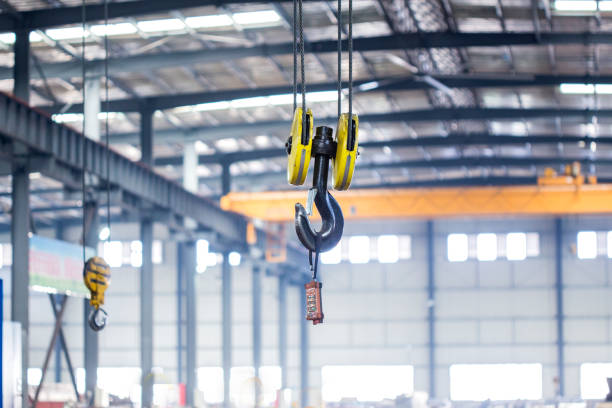 istock Heavy industrial plant iron hook 1429629690