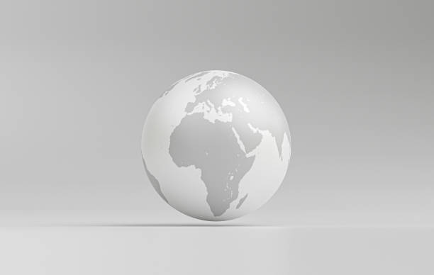 istock Isolated of White world on white background ,Element of this image from NASA and 3d render. 1429634229
