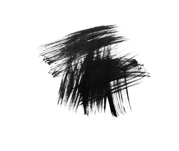 istock Brush stroke and texture. Grunge abstract hand painted element 1429634556