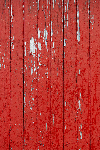 Old red barn wall - stock photo