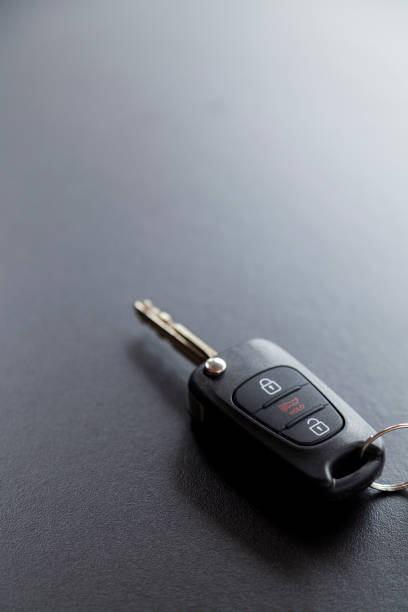 istock Car key on top of a black table with natural light 1429645996