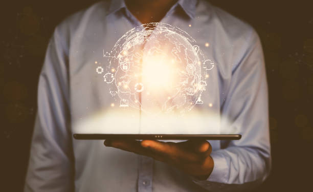 istock Businessman showing a globe in his hand Digital technology shows success. online application concept Worldwide links. Internet Big Data Network Connection of business and marketing Finance and Banking 1429650439
