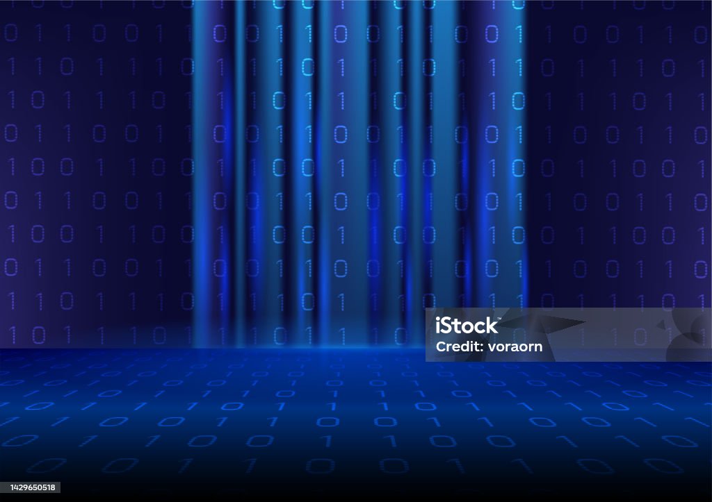 Simple Digital Code Image Digital Code Light Stock Illustration - Download Image Now - Abstract ...