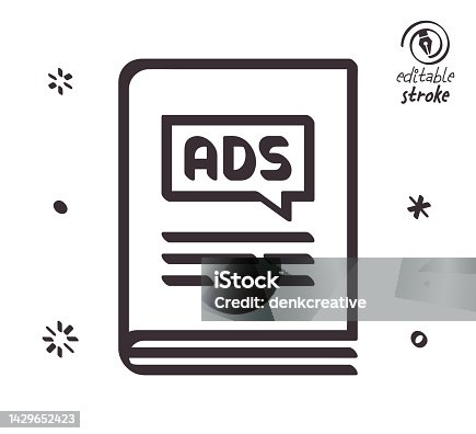 istock Playful Line Illustration for Book Advertising 1429652423