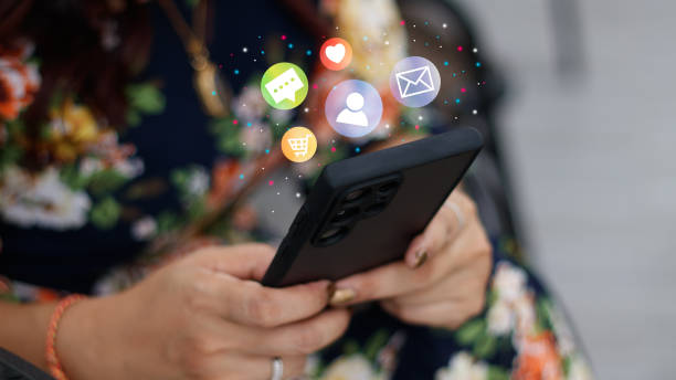 istock technology concept social media man using computer access online media Through the Internet, there is marketing to answer customer chats. by working at home 1429658204