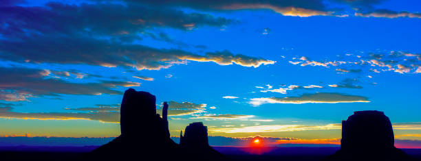 Monument Valley Sunrise,AZ stock photo