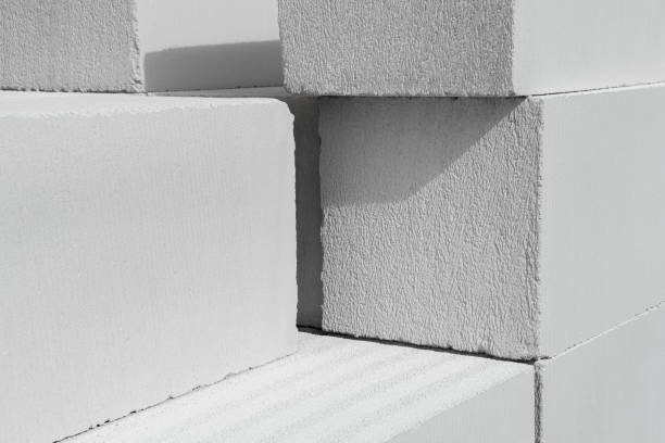 istock concrete blocks prepared for building. Aerated lightweight building wall modular building house. New Architecture concept 1429674761
