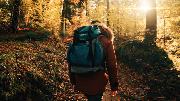 istock Mountain hike in autumn season 1429675534