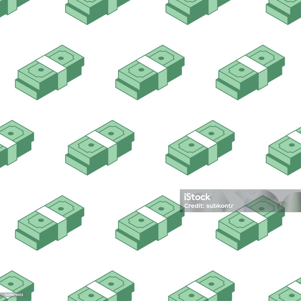 Money Graphic Pattern Seamless Money Pattern Stock Illustration - Download Image Now ...