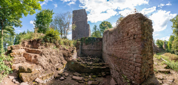 istock Saverne, France - 09 04 2022: View of the castle ruins Haut-Barr 1429690851