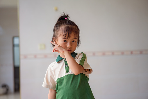 happy girl portrait