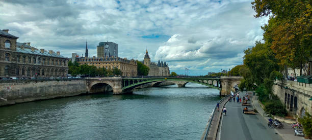 istock Bridge over the seine river against sky 1429703360