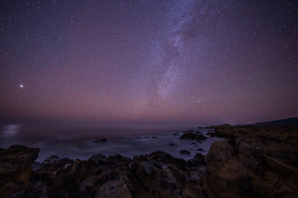 Stars over the Pacific at Salt Point State Park in Sonoma County, California.