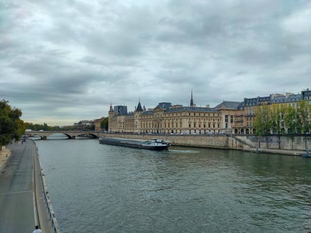 istock Bridge over the seine river against sky 1429709886