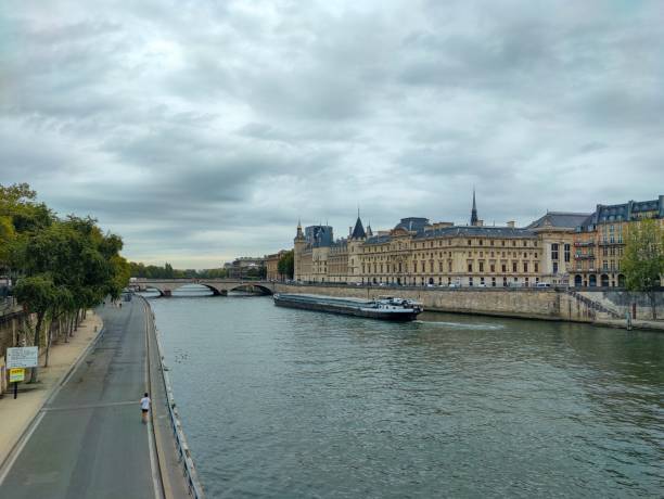 istock Bridge over the seine river against sky 1429709901