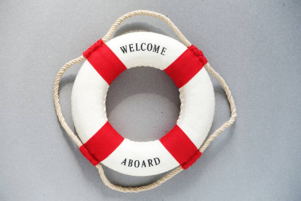 istock WELCOME word on the lifebuoy. 1429720787