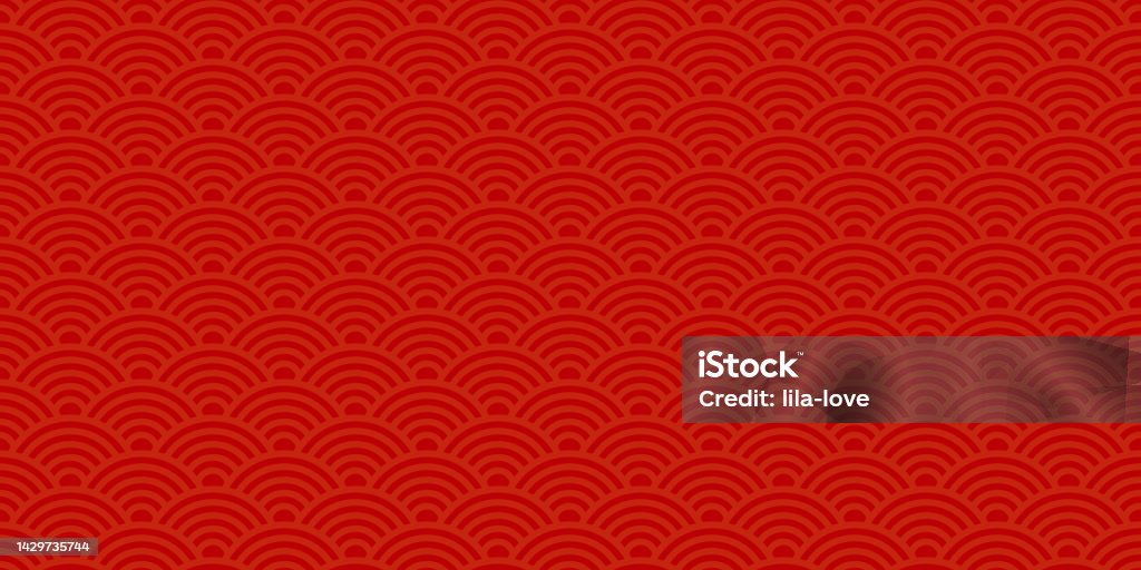 Red China Texture Red Chinese Traditional Texture Seamless Pattern Oriental Style ...
