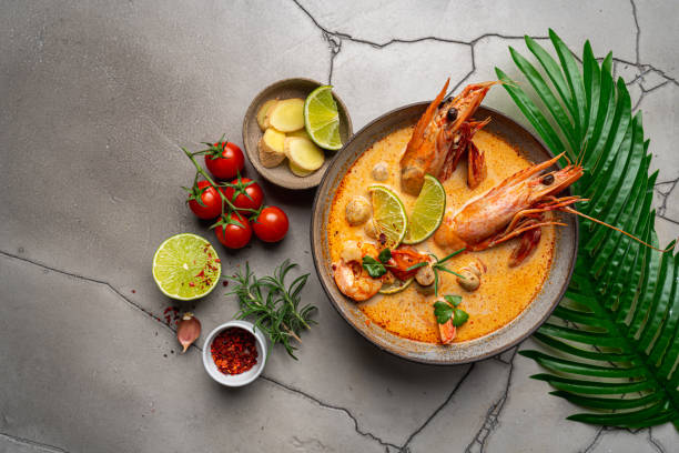 istock Tom Yam kung Spicy soup 1429742148