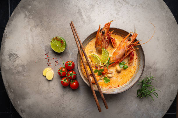 istock Tom Yam kung Spicy soup 1429742679