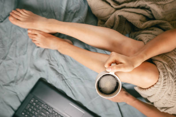 istock Young woman in her bed 1429744368
