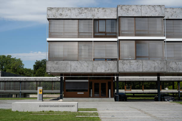Karlsruhe, Germany - July 4, 2022: The Federal Constitutional Court (Bundesverfassungsgericht) of Germany.