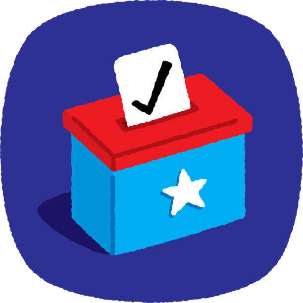 ilustrações de stock, clip art, desenhos animados e ícones de ballot box vote doodle 4 - voting doodle republican party democratic party