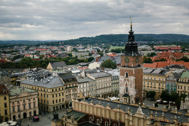 istock A top view of Krakow's central square, Poland. 1429781208