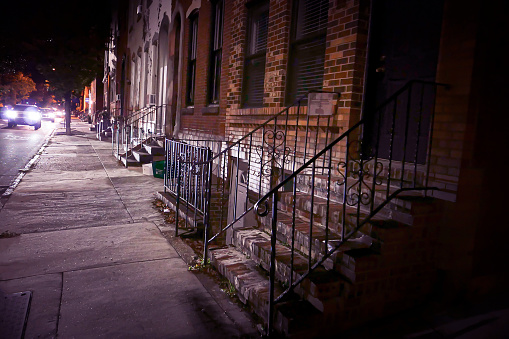 Philadelphia’s street at night
