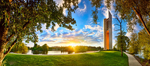 el national carillon - waterfall summer outdoors river fotografías e imágenes de stock