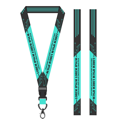 Green Technology Lanyard Template For All Company