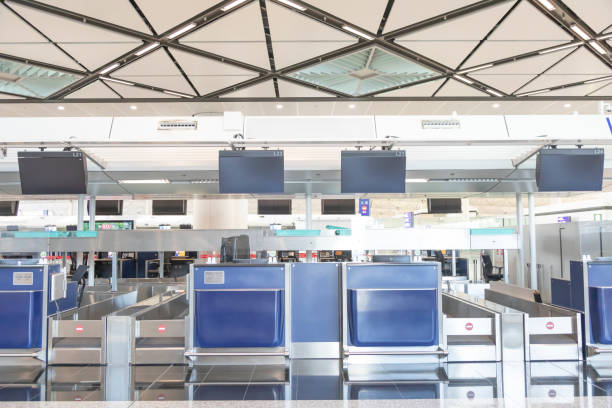 istock Check-in counter at the airport 1429860805