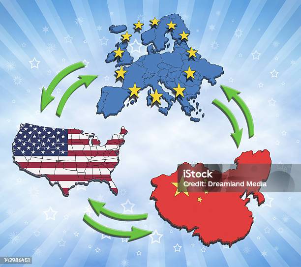 미국 유럽 및 중국 인터랙션을 중국에 대한 스톡 사진 및 기타 이미지 - 중국, 미국, 유럽 연합