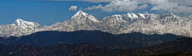 Photo of Panoramic view of a Trishul pick of Himalaya