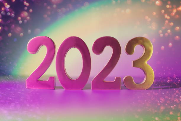 istock Background to New Year 2023. Beautiful Panoramic web banner 1429879384