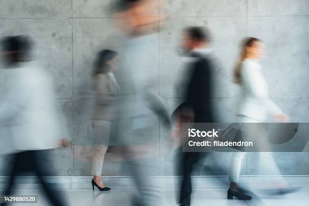 Place Of Work Stock Photo - Download Image Now - Blurred Motion, Office, Busy