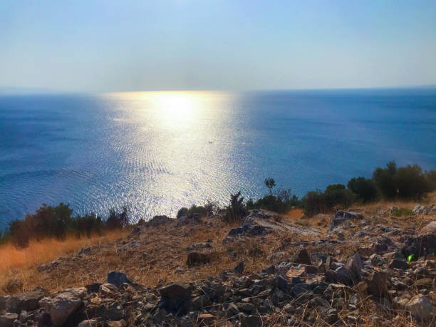 istock sun reflection on Marmara Sea with Balikesir Erdek landscape 1429888278