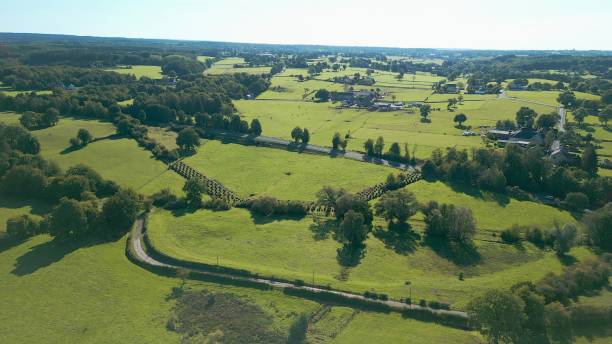 Aerial View of the Siegfried Line, known in German as the Westwall, was a German defensive line