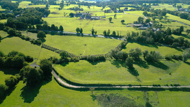 Aerial View of the Siegfried Line, known in German as the Westwall, was a German defensive line