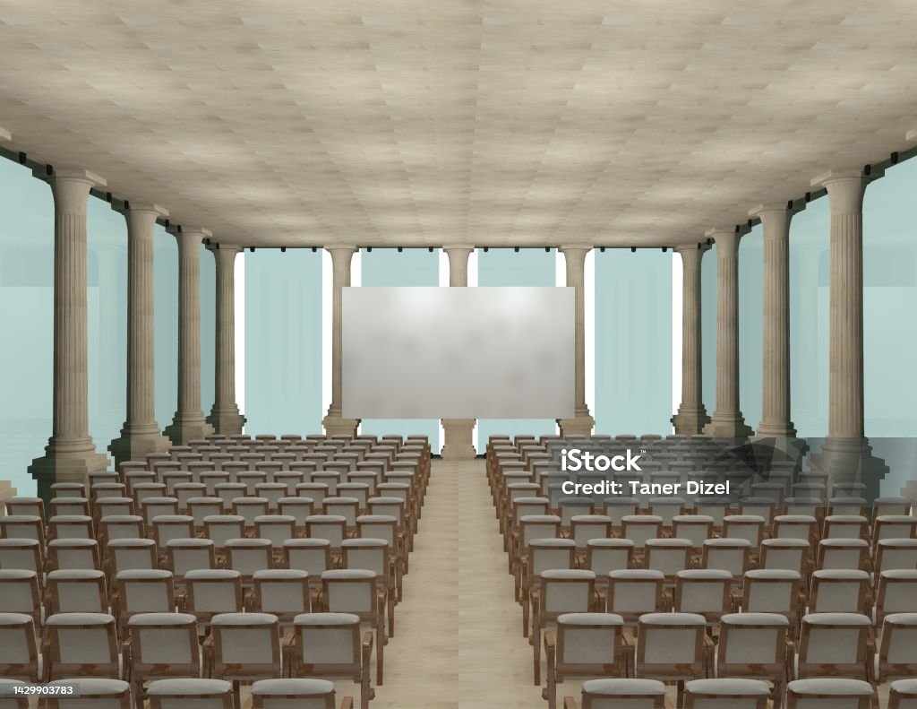 Simple Conference Hall Classical Style Conference Hall Stock Illustration - Download Image Now ...