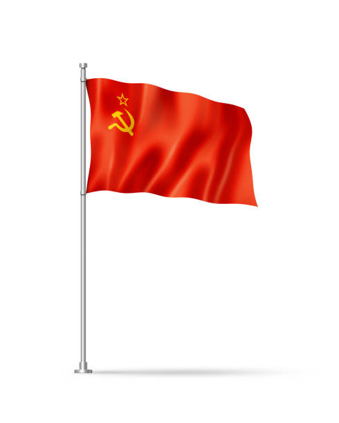 istock USSR flag isolated on white 1429912371