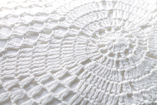 White cotton knitted cloth texture